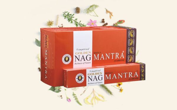 Golden Nag Mantra prémium füstölő