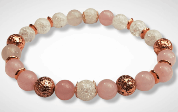 Rosegold varázslat ásványkarkötő
