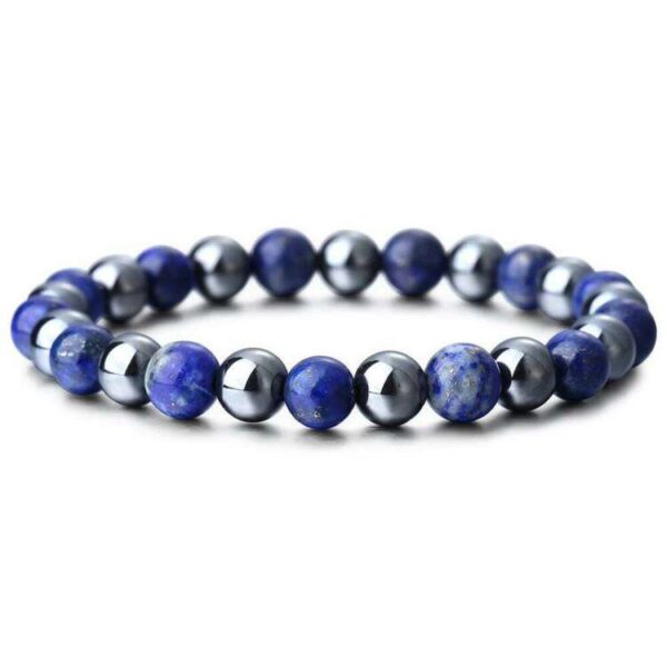 Vérnyomás harmonizáló lapis lazuli, hematit ásványkarkötő