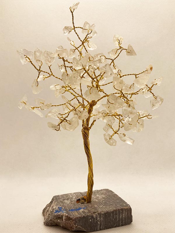 Hegyikristály Szerencsefa/Életfa Féldrágakő ásványfa 80 köves