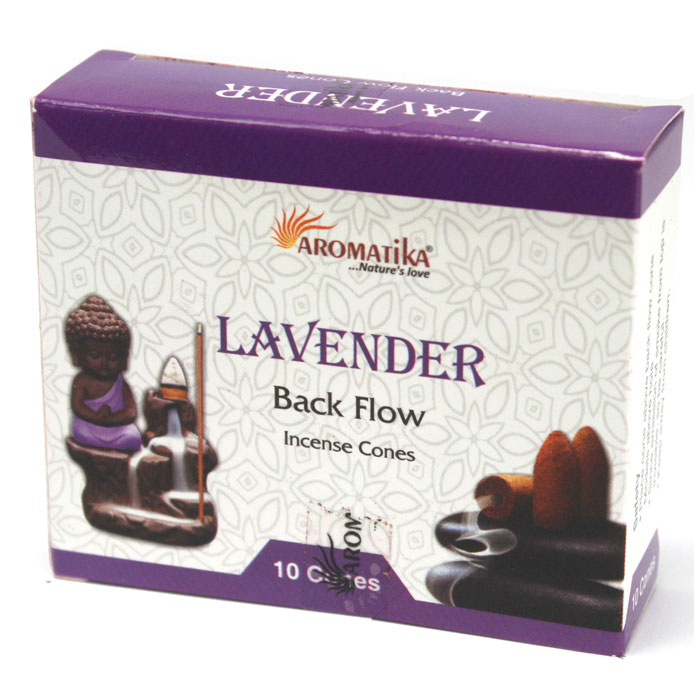 Aromatika LEVENDULA természetes lefelé folyó füstölőkúp (folyékony füst)