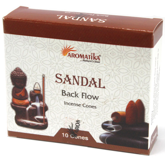 Aromatika SZANTÁLFA természetes lefelé folyó füstölőkúp (folyékony füst)