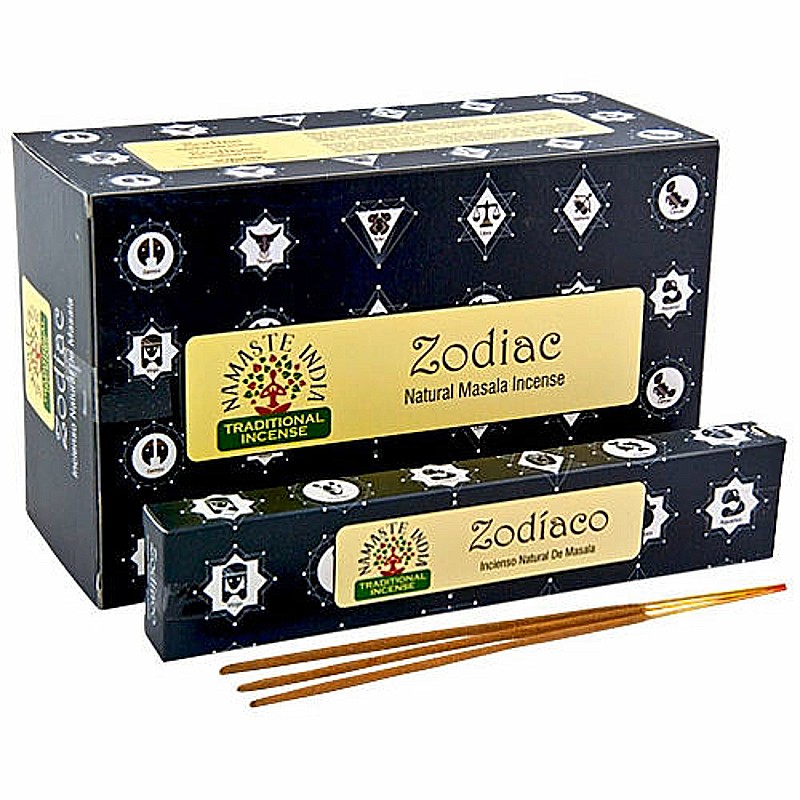 Namaste India Zodiac indiai prémium füstölő