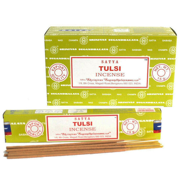 Satya Tulsi (Szent Bazsalikom) indiai prémium füstölő