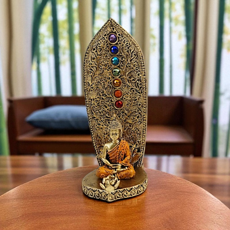 Füstölőégető Buddha szoborral