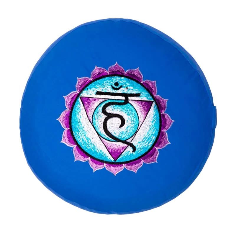 Hímzett Torokcsakra Szimbólumos Meditációs Párna Jóga Párna - Image 2