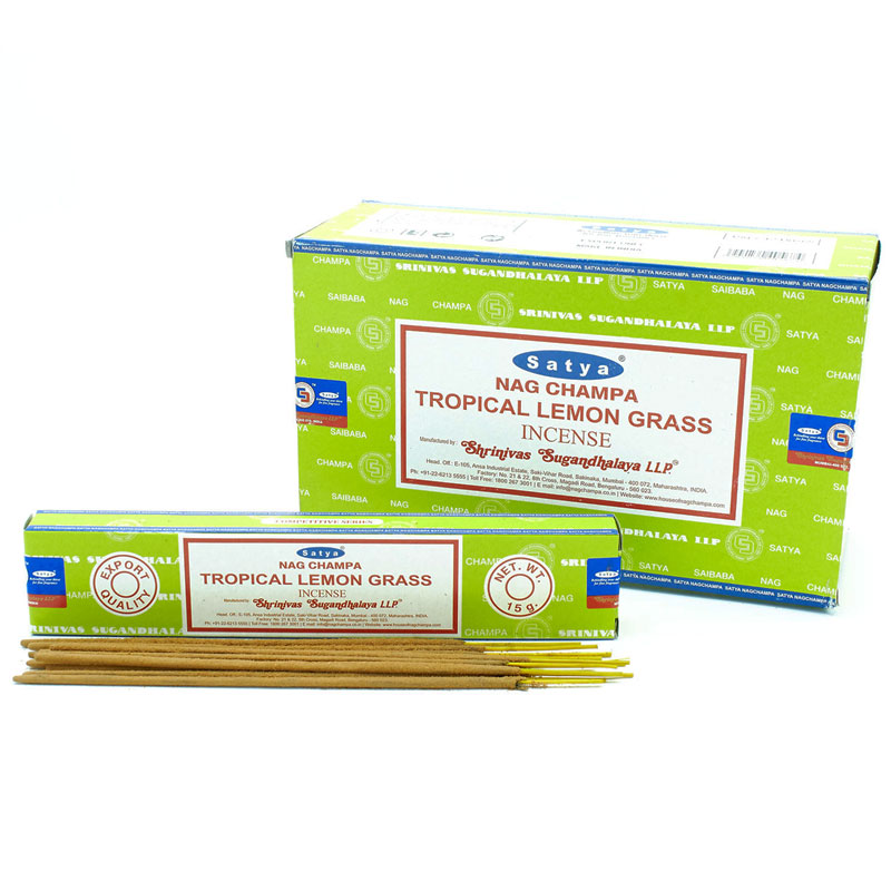 Satya Trópusi Citromfű indiai prémium füstölő
